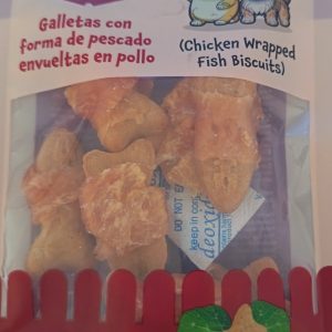 GALLETAS DE PESCADO ENVUELTAS EN POLLO